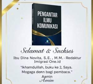 Buku Baru Redaktur ImigrasiOne.id Resmi Terbit