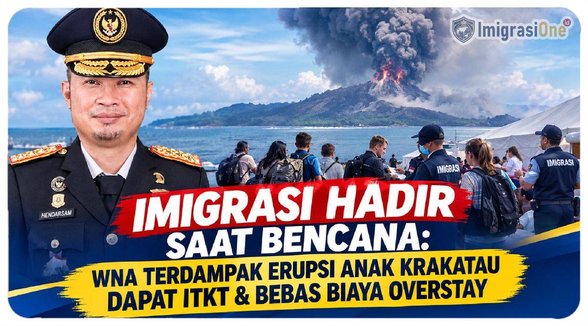 IMIGRASI HADIR SAAT BENCANA: WNA TERDAMPAK ERUPSI ANAK KRAKATAU DAPAT ITKT & BEBAS BIAYA OVERSTAY